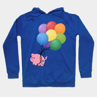 Flying Pig - Balloons Hoodie